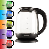 Skleněná varná konvice Rosmarino Infinity LED&Boil